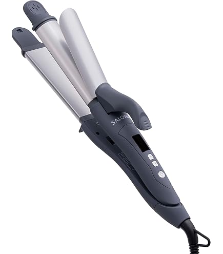 SALONIA SL-002AB, 2-Way Straight & Curl Hair Iron, 1.3 inches (32